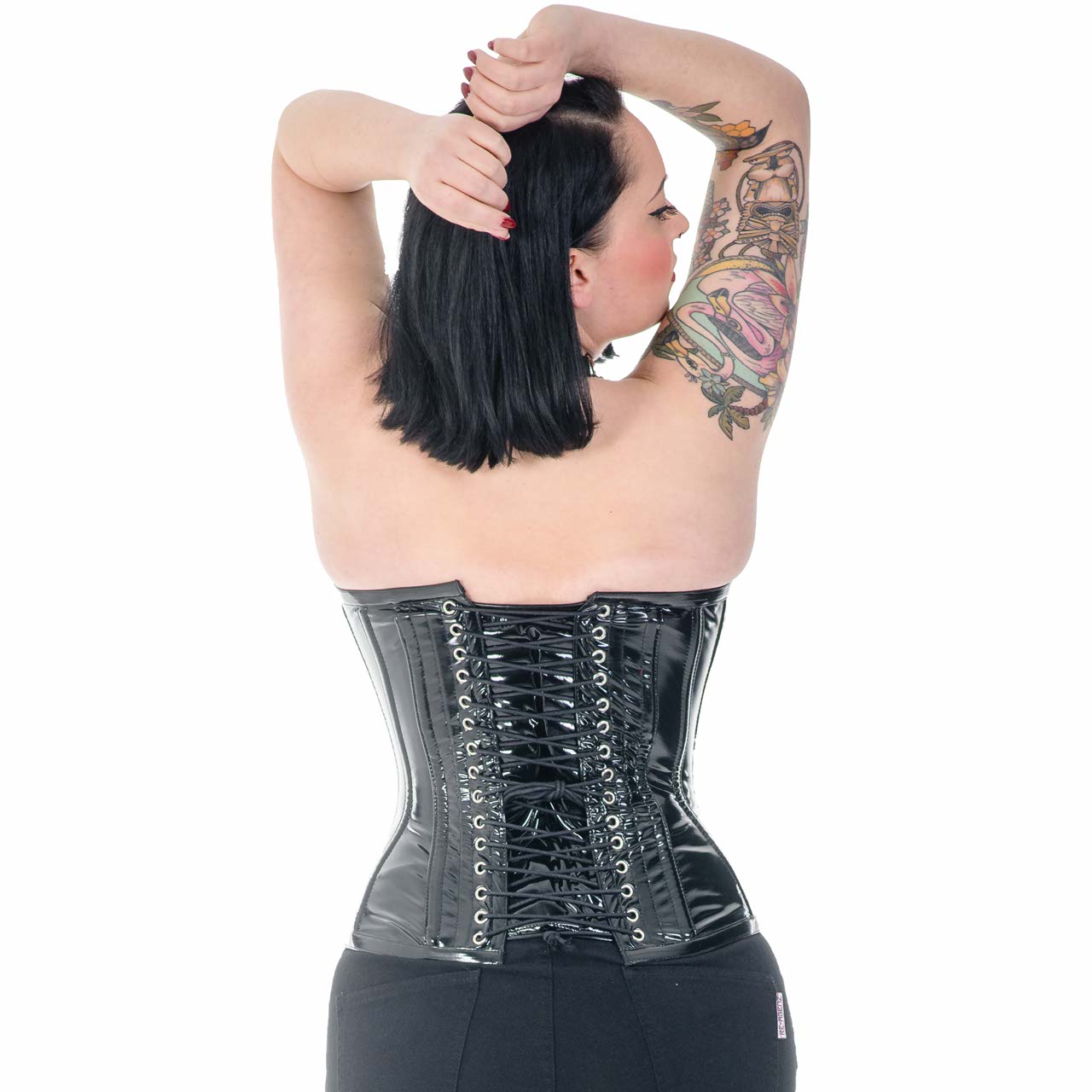 Gothic Corsage Nitrogenium aus Lack