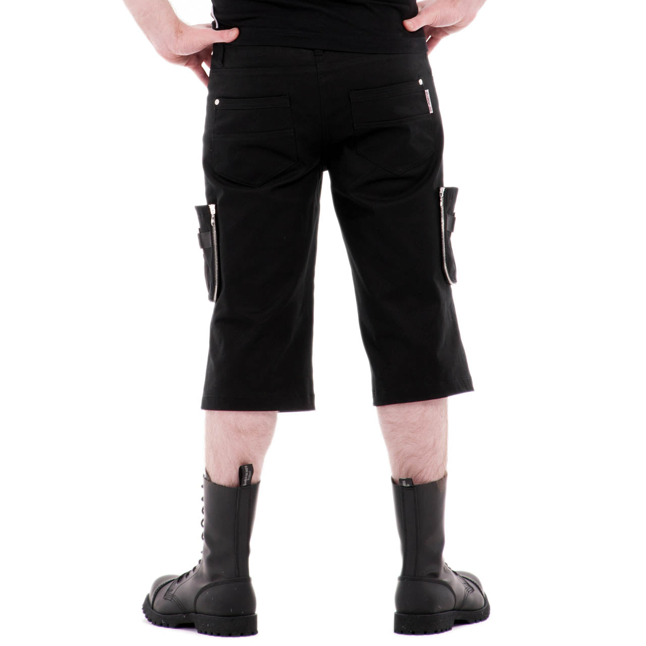 Kurze Gothic Herrenhose Titanium