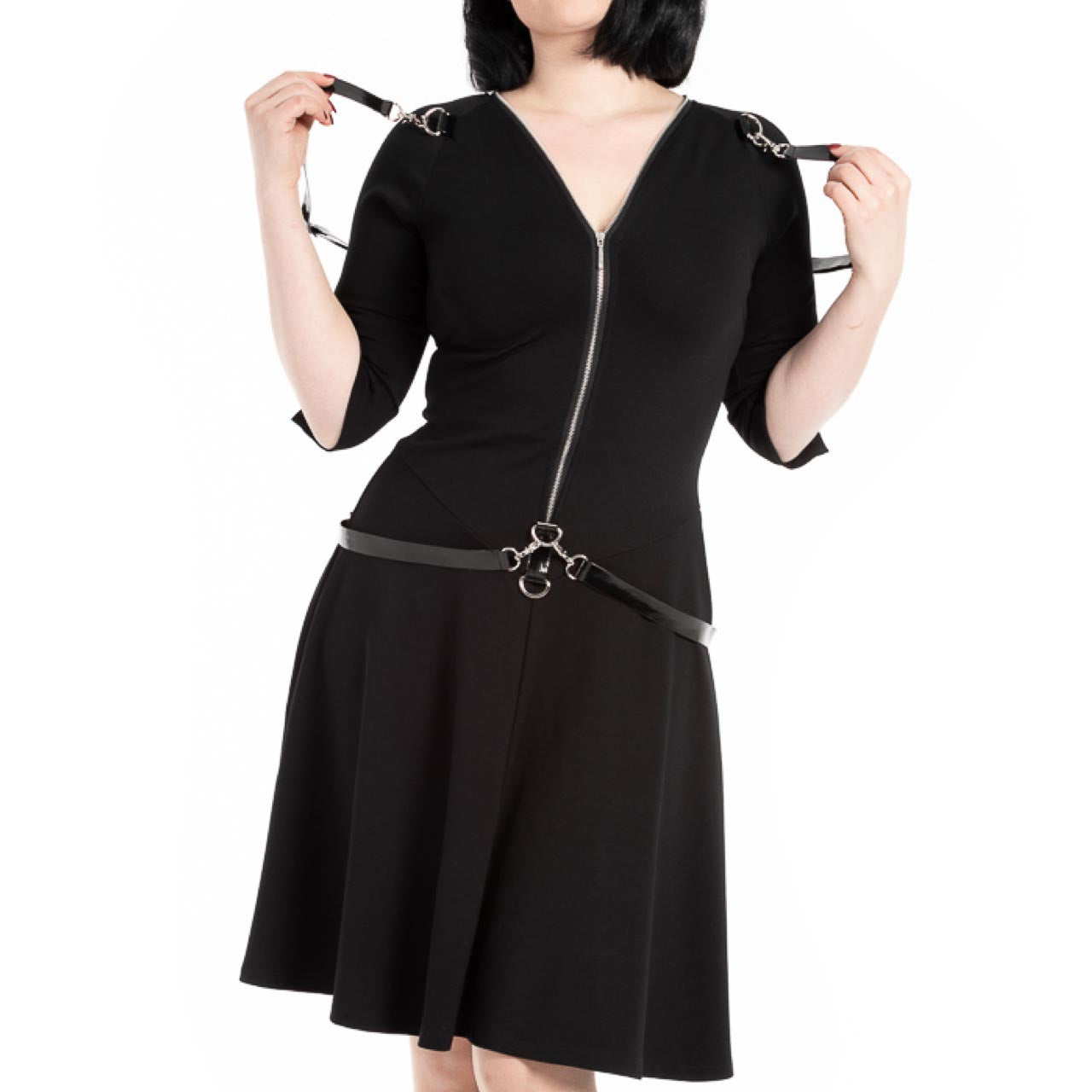 Gothic Kleid Platinum
