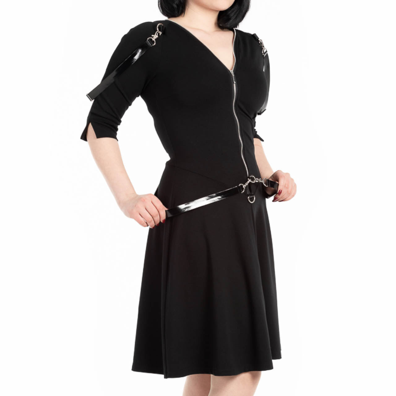 Gothic Kleid Platinum