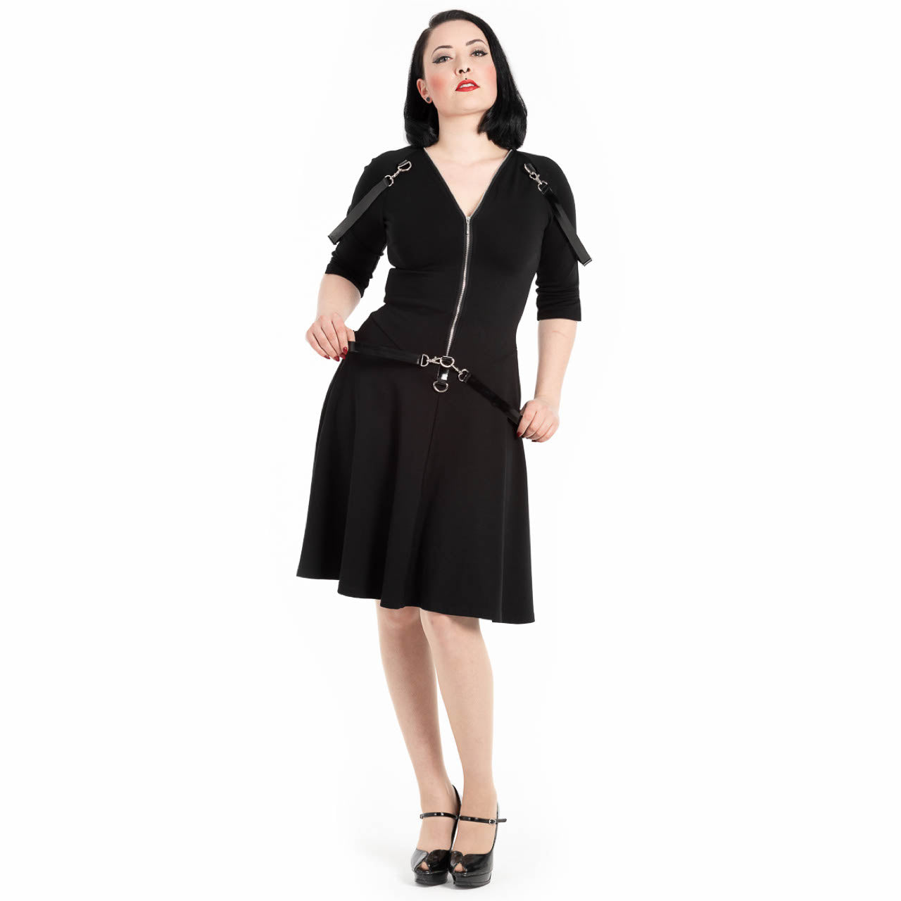 Gothic Kleid Platinum