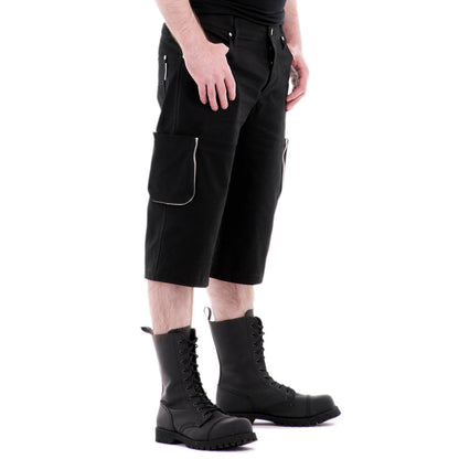 Kurze Gothic Herrenhose Nitrogenium