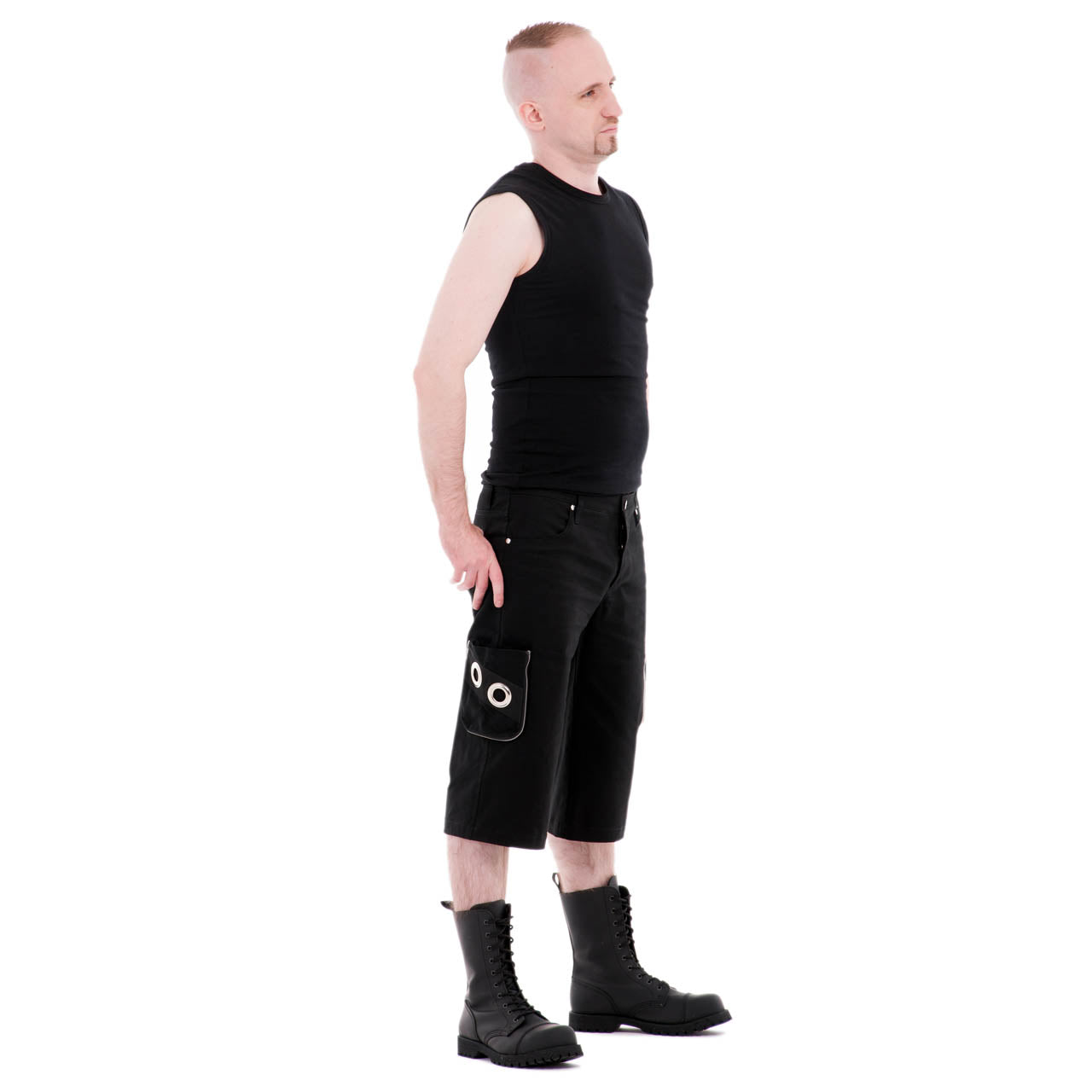 Kurze Gothic Herrenhose Borum