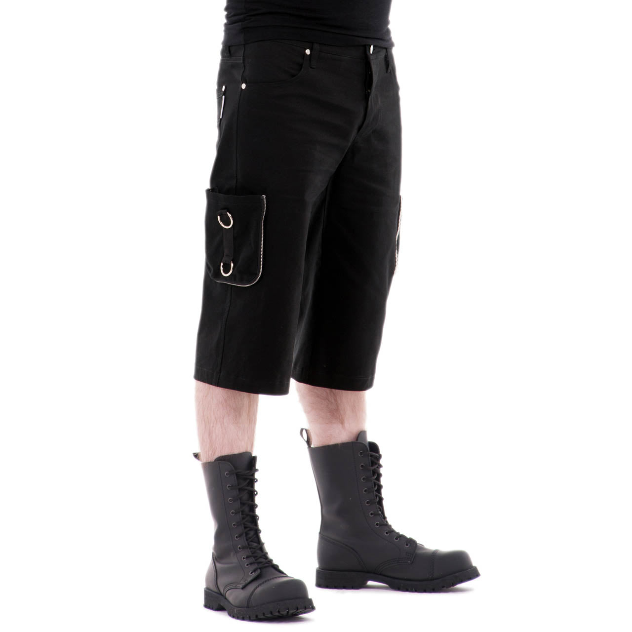 Kurze Gothic Herrenhose Vanadium