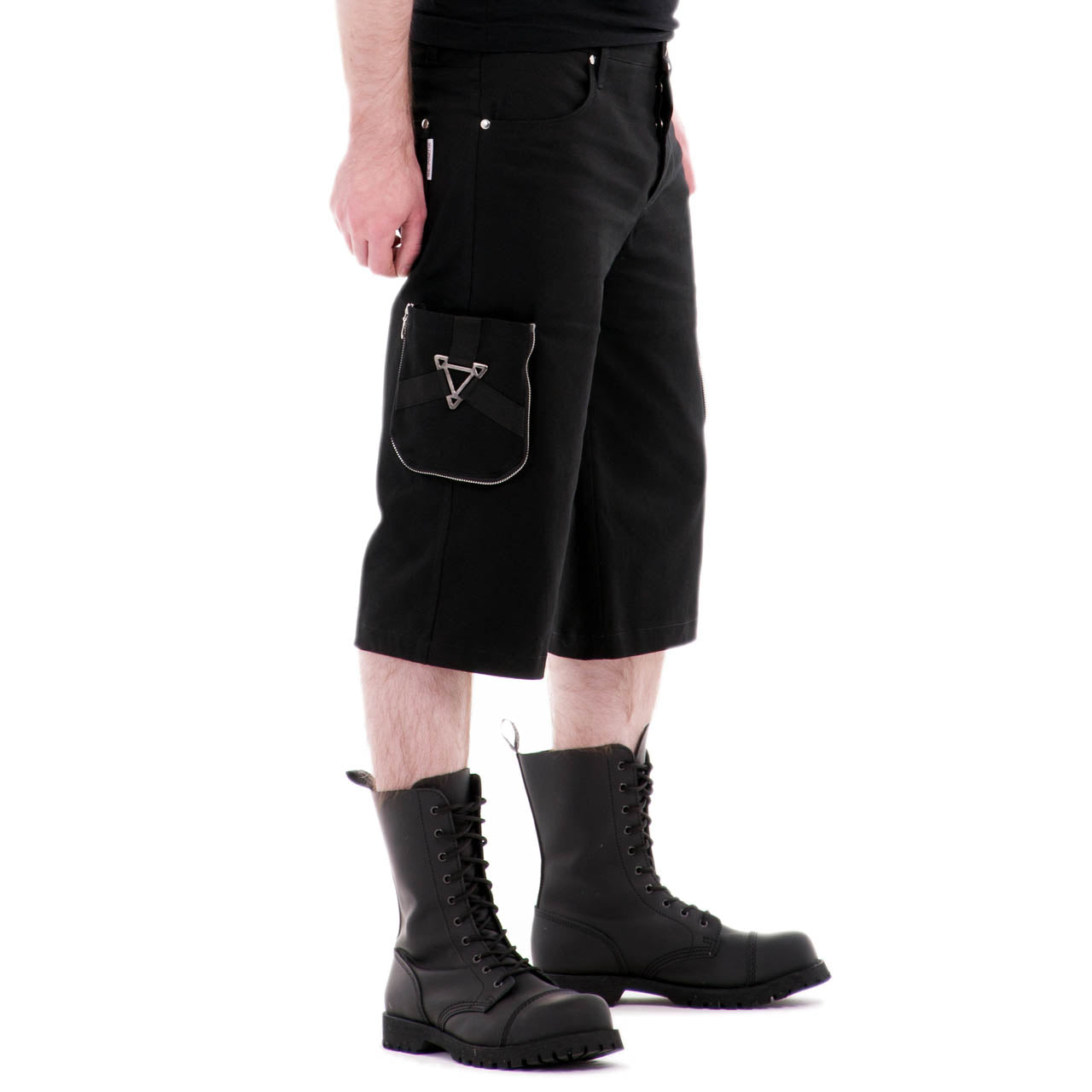 Kurze Gothic Herrenhose Tritium