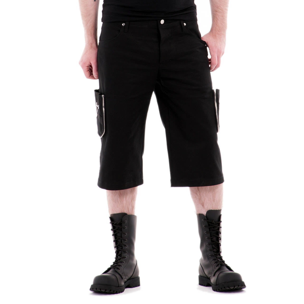 Kurze Gothic Herrenhose Tritium