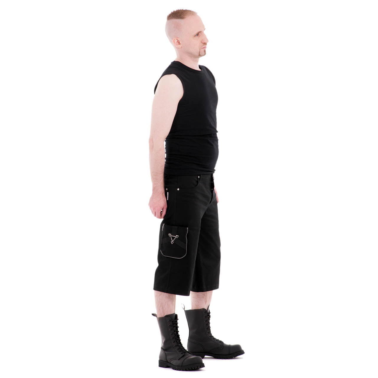 Kurze Gothic Herrenhose Tritium