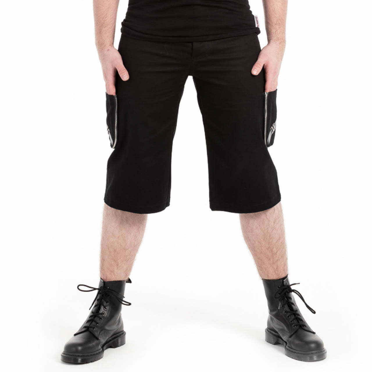 Kurze Gothic Herrenhose Uranium