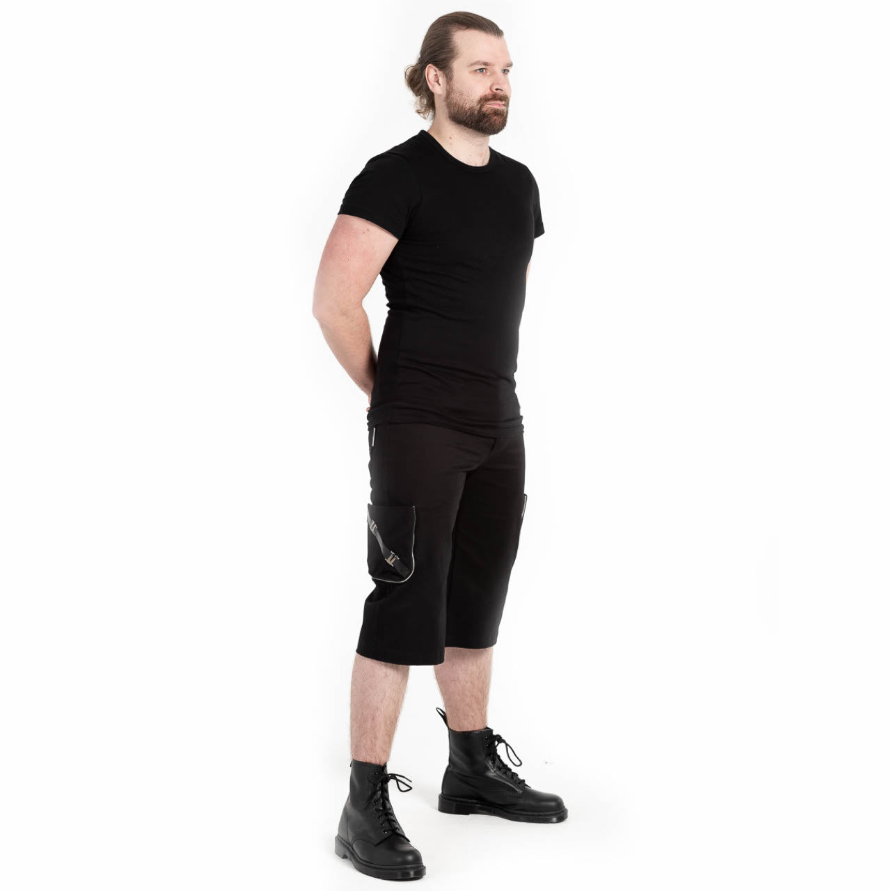 Kurze Gothic Herrenhose Uranium